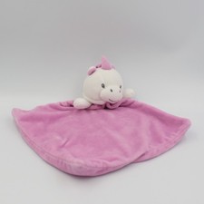 Doudou plat licorne rose MES PETITS CAILLOUX CMP - 28560