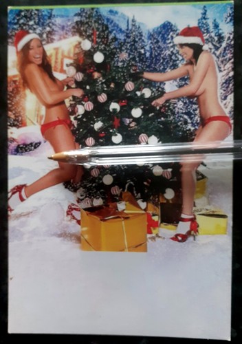 Mère noël dans neige - la, _*=_