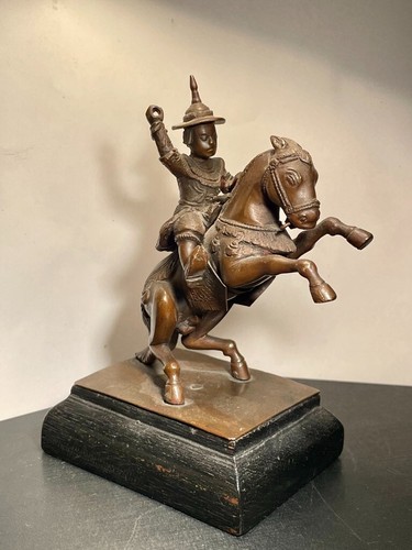 Ancien bronze cavalier - ancien,