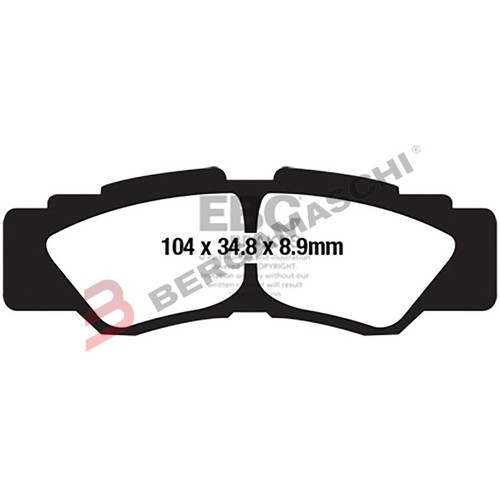 Plaquettes frein moto - plaquettes, pour