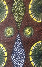 Tissu wax pagne imprimé