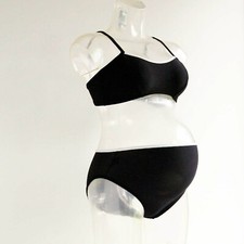MAILLOT DE BAIN GROSSESSE ALLAITEMENT MATERNITÉ FUTURE MAMAN 2 PIÈCES TAILLE 38