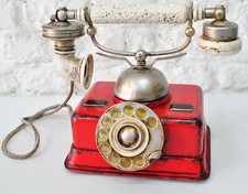Téléphone Rotatif Rouge En