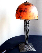 DAUM et Hippolyte FOURNET, une LAMPE en FER FORGE.