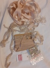 LOT DE DENTELLE ANCIENNE DIVERS Broderie Mercerie Ruban Linge