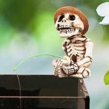 Statue de squelette de
