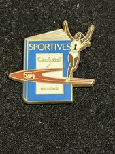 Pin's VANDYSTADT  . Sportives. FUJIJ .éditions .BLEU .ARTHUS BERTRAND..