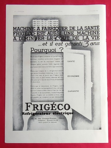 Publicité presse 1931