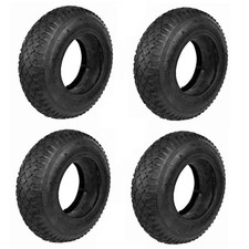 4x Pneu +Tuyau Flexible 4.80/4.00-8 Voiturettes Gartenhänger Sac à Roulettes