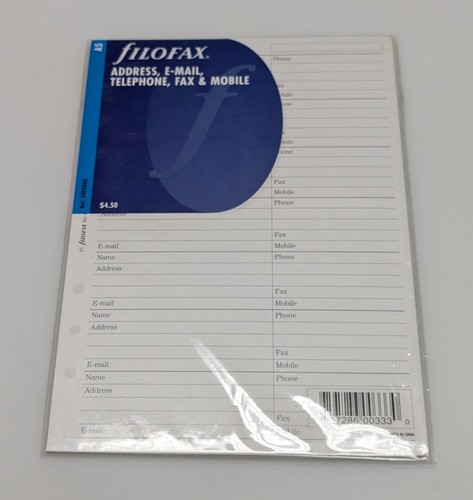 Filofax agenda refill - agenda,