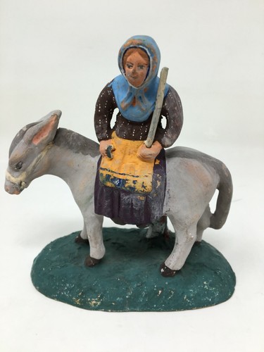 Santon crèche terre cuite - crèche,