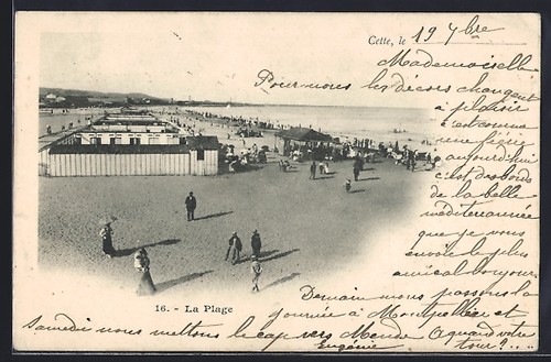 Cpa cette plage avec - la,