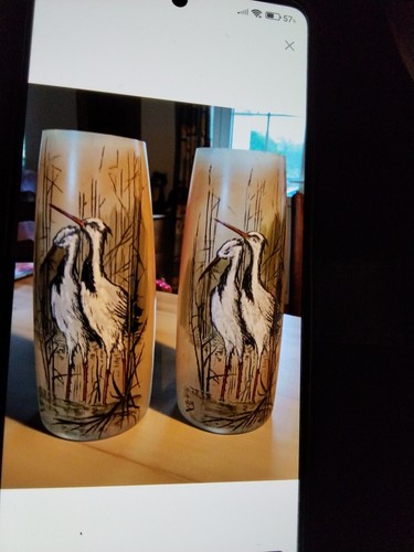 Double vases signé - double, jem