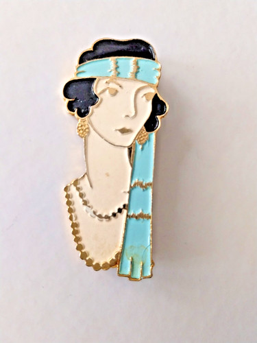 Broche vintage portrait femme - broche,