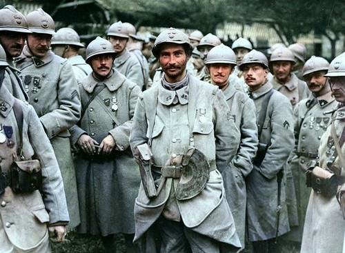 Chauchat tranchée 1914 1916 - tranchée,