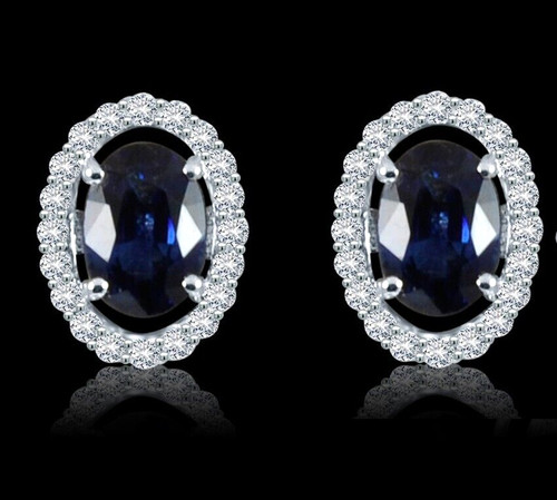 Boucle oreille saphir - d'oreille,