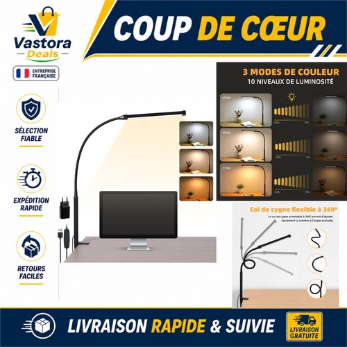 Lampe bureau led pince - lampe,