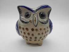 SUPERBE FIGURINE  HIBOU / CHOUETTE CÉRAMIQUE / GRÈS  A IDENTIFIER