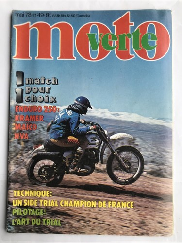 Moto verte num 1978 avec - moto,