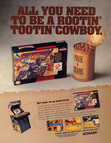 Sunset riders super - super, nintendo