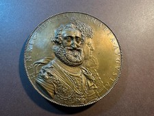 Médaille-refrappe en bronze de Henri IV et Marie de Médicis