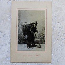 RARE PHOTO CDV , " Le Chiffonnier de Paris , vers 1880