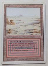 Badlands dual land mtg magic the gathering real card commander deck