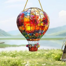 Attrape-soleil Montgolfière, Décoration Suspendue pour Salon, Cheminée,