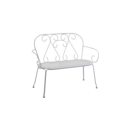 Banc jardin blanc - jardin, 105x48