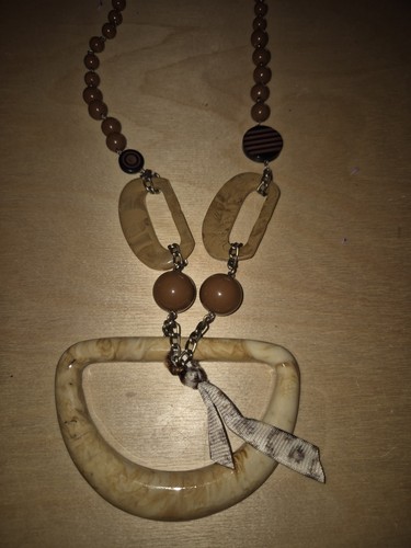 Collier sautoir bakelite - collier,