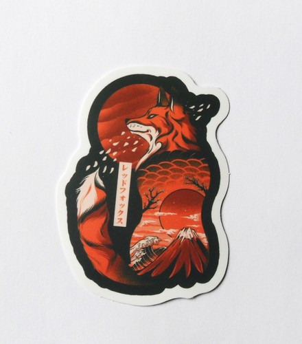 Sticker japon renard - renard, kitsune