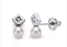 Boucles oreilles blanc - d'oreilles,