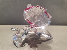 CRISTAL FIGURINE SWAROVSKI ROSE EN FLEUR 9CM 5428561