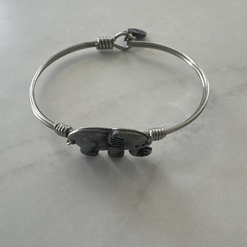 Silver tone elephant - l+d,