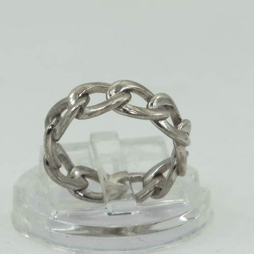 Bague maillons argent - bague, en