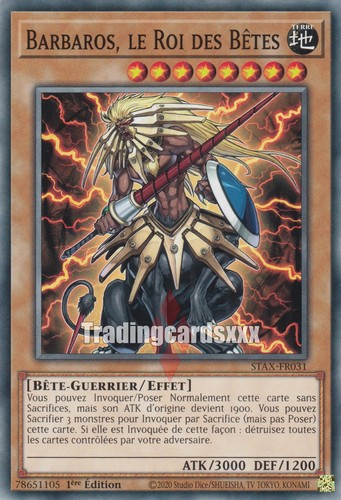 Barbaros le roi - yu-gi-oh!, des