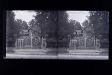 France Villa à la campagne Amateur Plaque de verre stéréo NEGATIF vers 1925