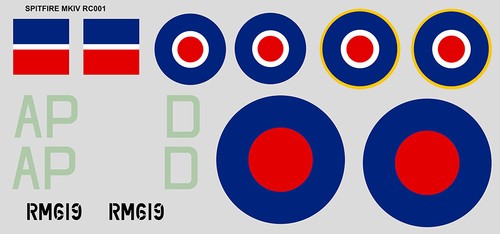 Set stickers raf supermarine - raf,
