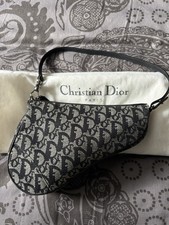 Sac DIOR Saddle en Toile Noir