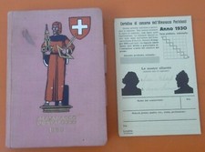Almanacco Pestalozzi 1930 Suisse Almanach italien, agenda élève Culture générale