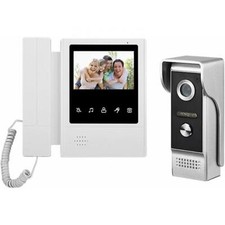 Sonnette d'interphone visuel de système de visiophone filaire de 4,3 pouces avec