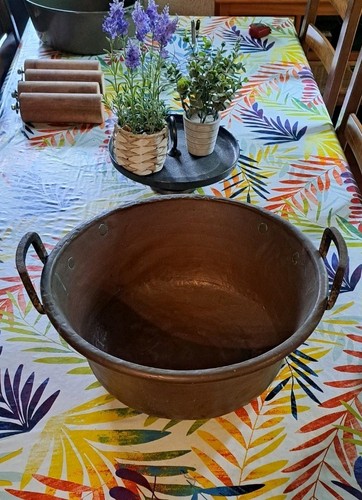 Chaudron cuivre vintage - chaudron,