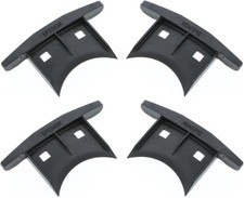 4x Embout guidage lame de volet roulant en PVC noir pour lame alu de 42 x 8mm