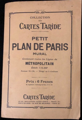 Cartes taride petit plan - petit, de