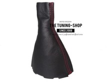 Pour Renault Megane MK2 2002-08 Soufflet Levier De Vitesse Cuir Surpiqure Rouge