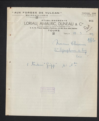 Tours quincaillerie aux - (37), /