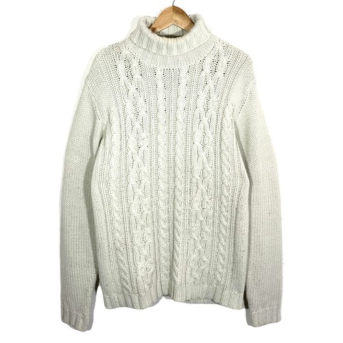 Pull col roulé grosse maille - col,
