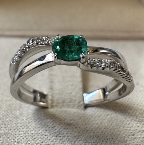 Bague blanc 18kt avec - en,