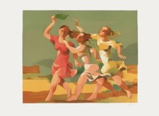 MANOLO RUIZ PIPO LE MOUCHOIR 1990 lithographie signée