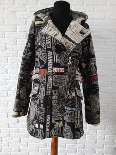 Desigual textile jacket black - textile,
